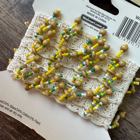 Lot of 7 Beaded Sequin Natural Trim And Cat Appliqué For Crafting Boho - Picture 8 of 8